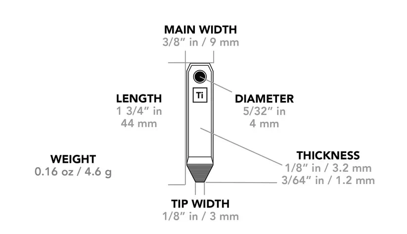Big Idea Design (INTL) Mini Titanium Pry Bar - Image 7