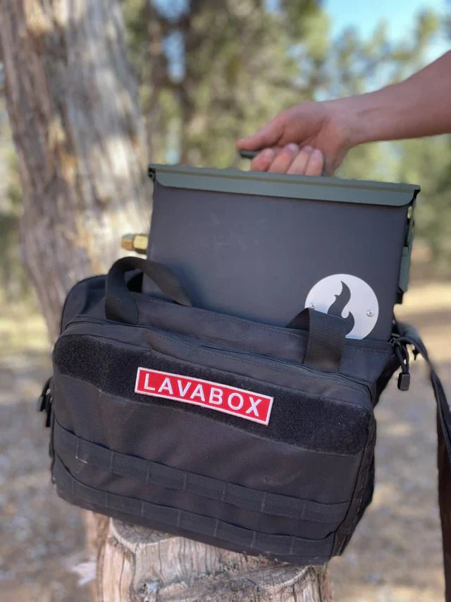 Naked LavaBox Combo | Color-Changing Portable Propane Fire Pit Kit with Over/Under & Bugout Bag - Image 3