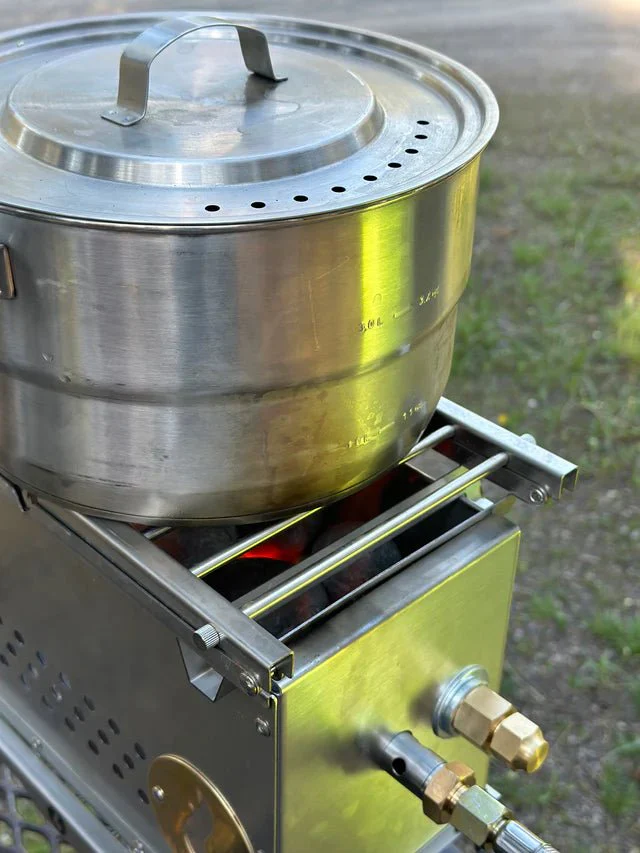 Over Under Grill Thingy | Portable Fire Pit Grill Stand & Cooking Grate - Image 3