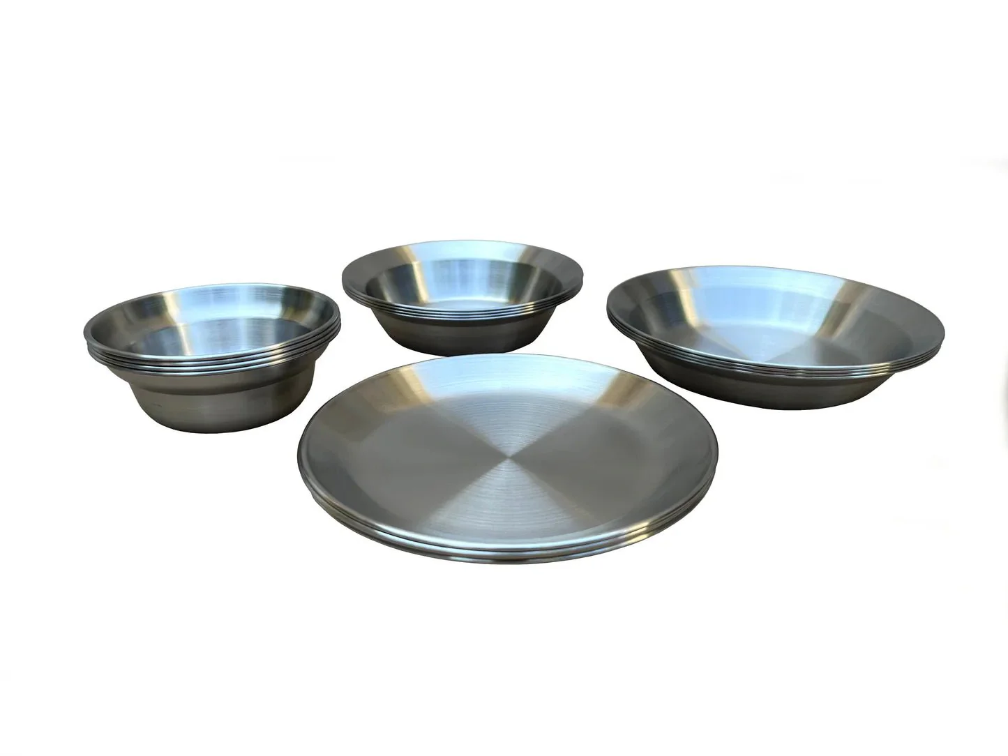TOAKS Stainless Steel 16 pc Tableware Set | Camping & Outdoor Flatware Kit