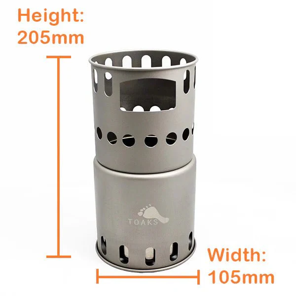 TOAKS Titanium Backpacking Wood Burning Stove - Image 3
